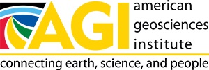 AGI logo "connecting earth, science, and people" for American Geoscience Institute.