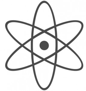 A simple atom molecule illustration.
