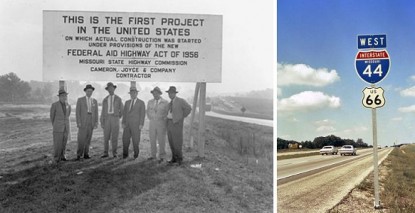August-2-Interstate-AOGHS Missouri officials pose in 1956 as they launch the U.S. interstate system.