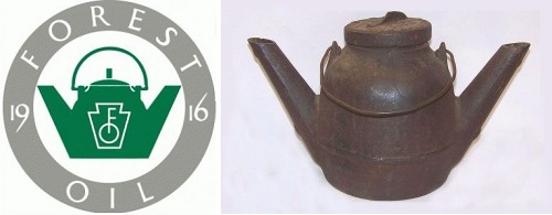 February-13-Forest-Oil-AOGHS The 1870 "yellow dog" lantern and used in Forest Oil 1916 logo.