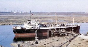 February-20-LNG-ship-AOGHS The cargo vessel Methane Pioneer, the world's first liquefied natural gas tanker.