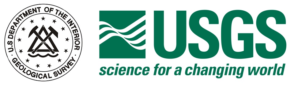 Original logo (and seal) for the U.S. Geological Survey and current design.