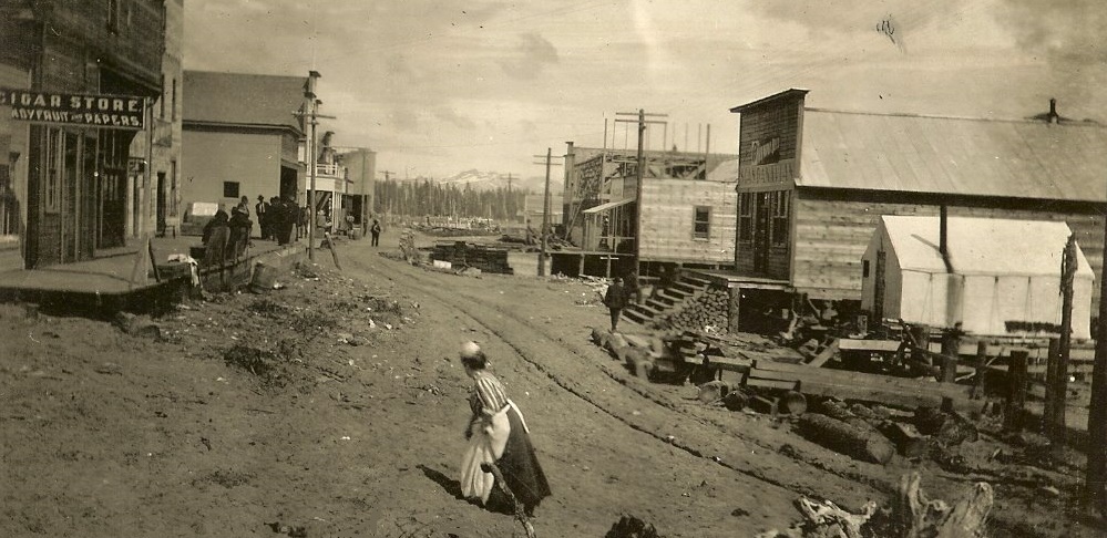Katalla, Alaska, Front Street not long after the town's historic 1902 oil discovery.