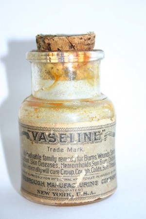 Vaseline bottle from Drake Well Museum collection.