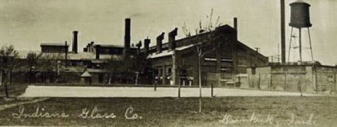Indiana Glass Company, a natural gas powered glass factory.