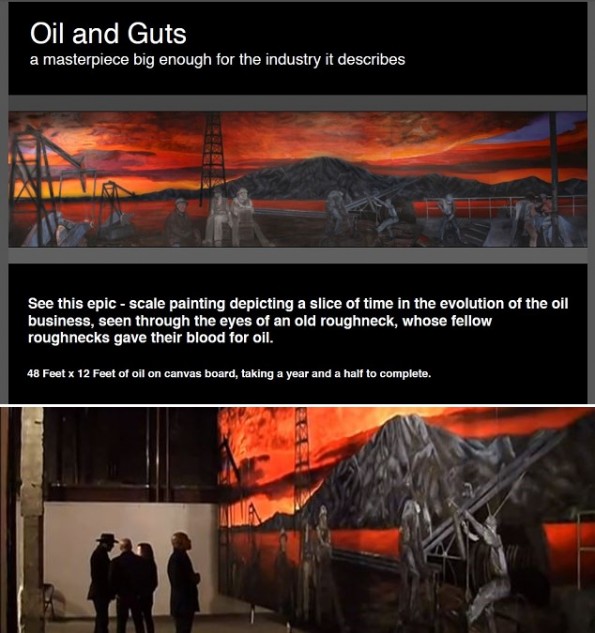 Oil-and-Guts-Mural Barbara Fritsche's mural "Blood and Guts."