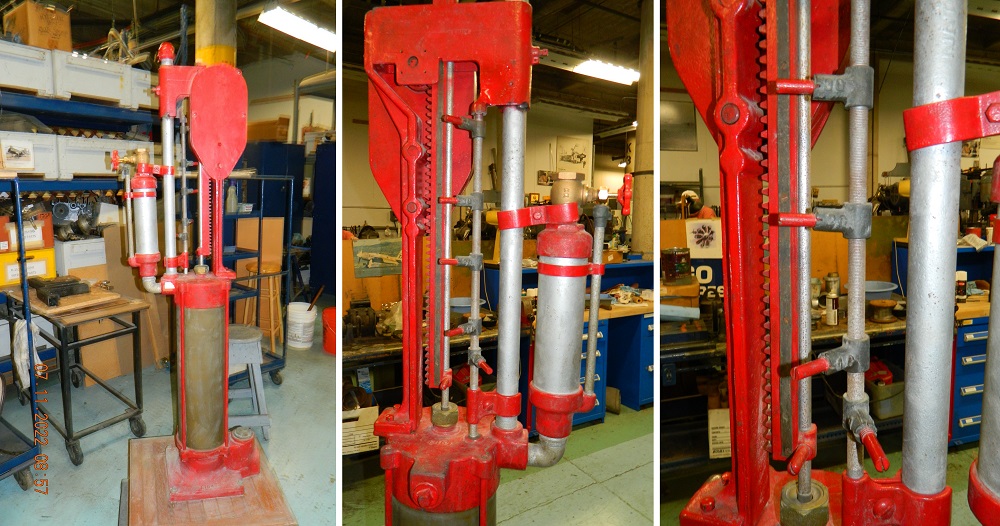 Circa 1905 Gas Pump details.