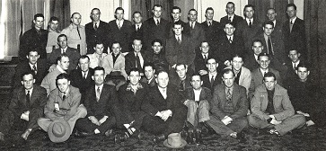 The 41 volunteers from Noble Drilling and Fain-Porter Drilling companies in March 1943.