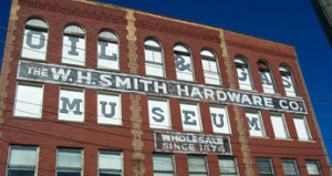 Museums-WV-AOGHS Exterior of red-bricked historic West Virginia Oil and Gas Museum.