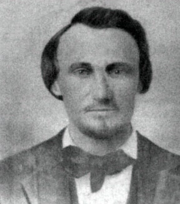 Texas-Barret-AOGHS Post-Civil War Portrait of Lyne Taliaferro Barret as a young man.