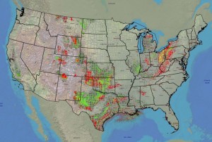US-oil-gas-map-USGS-AOGHS U.S. Geological Survey 2008 oil and gas fields map.