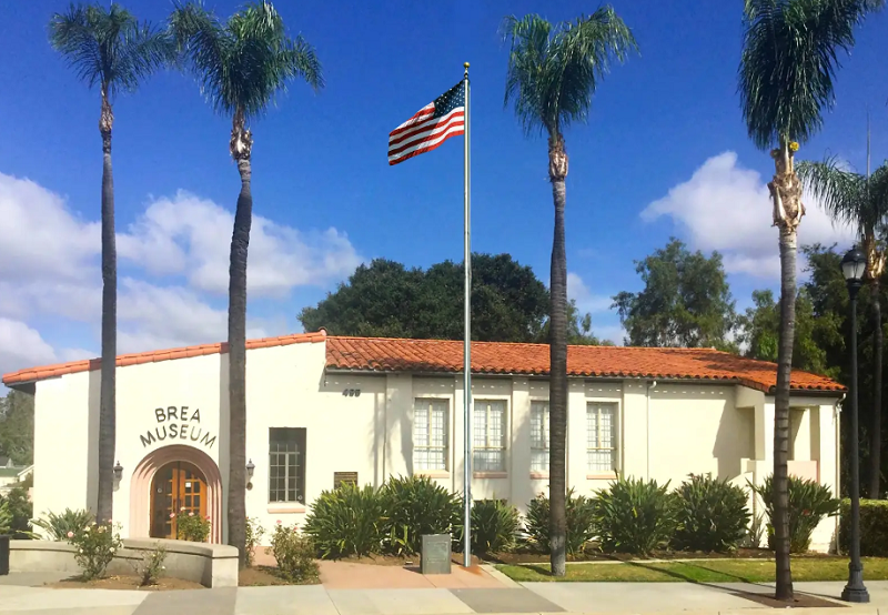 Exterior of the Museum in California.